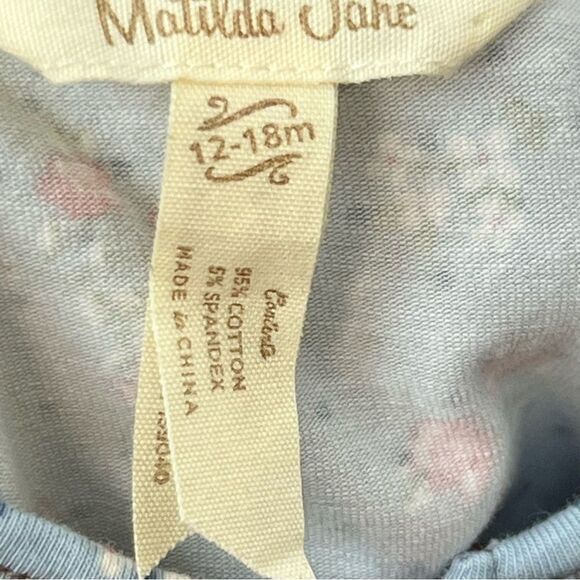 Matilda Jane blue and brown Dottie long sleeve print knit dress EUC - Picture 10 of 12